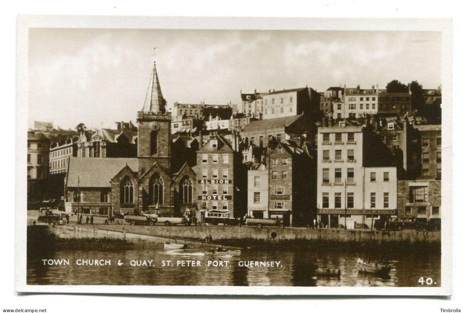 GUERNSEY - ST. PETER PORT, TOWN CHURCH & QUAY., PORT SHOWING NEW JETTY - 3 Cpsm Superbes - Guernsey