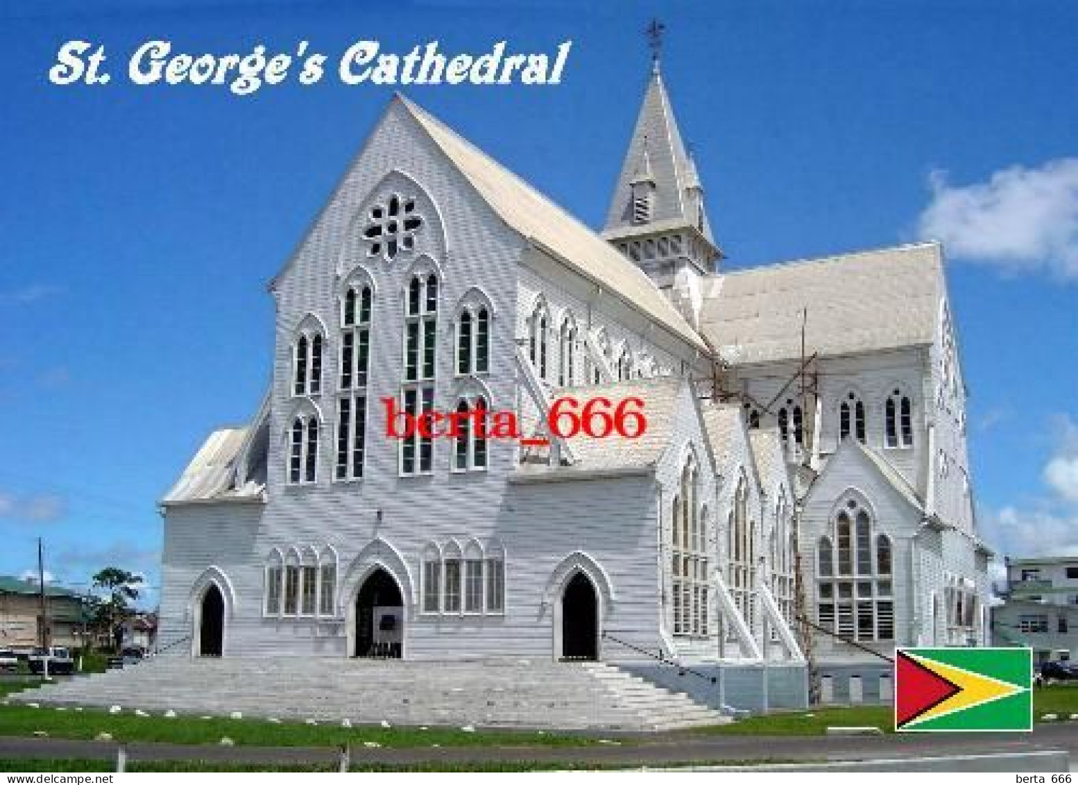 Guyana Georgetown St. George's Cathedral New Postcard - Guyana (formerly British Guyana)