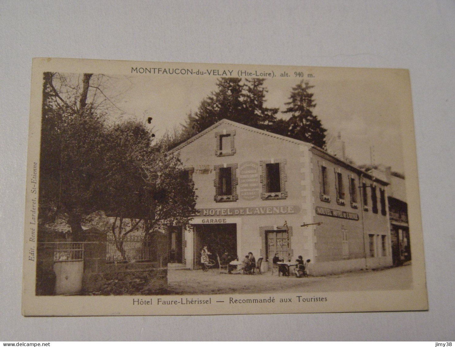 HAUTE LOIRE-MONTFAUCON EN VELAY-HOTEL FAURE LHERISSEL ANIMEE - Montfaucon En Velay