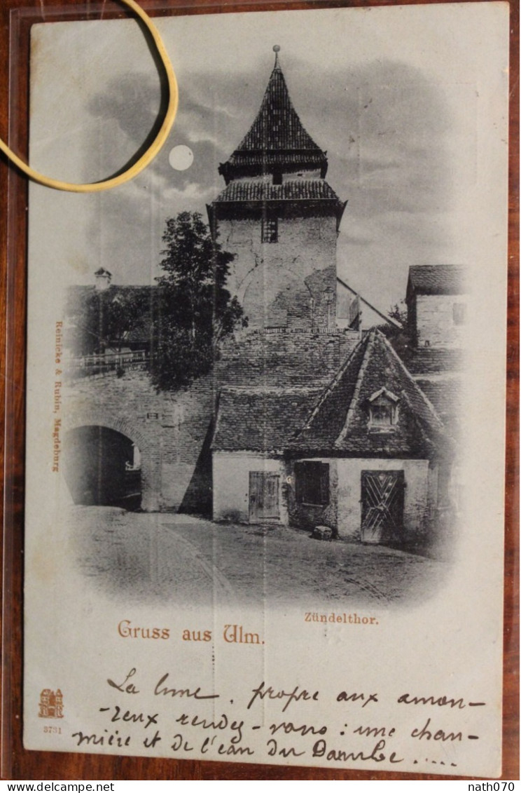 Wurtemberg AK 1900's ULM Pour Comtesse Château Camp Dolent Par Harfleur  Cpa Gruss Aus Gruß - Lettres & Documents