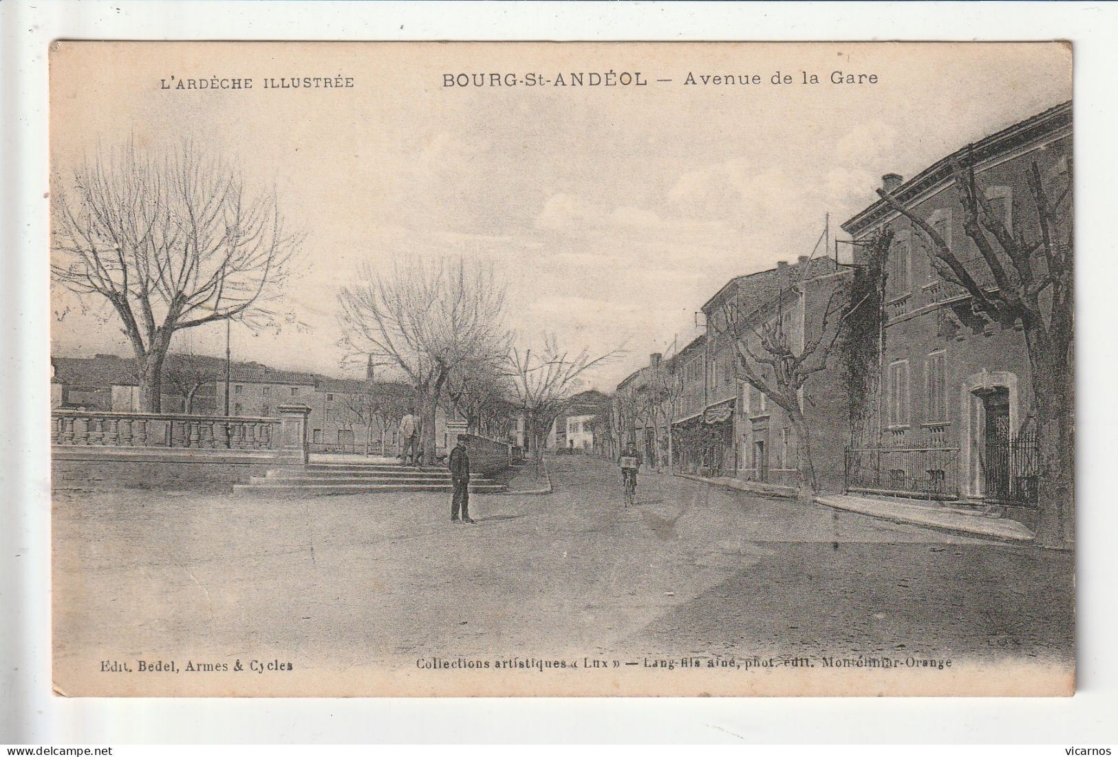 CP 07 BOURG ST ANDEOL Avenue De La Gare - Bourg-Saint-Andéol