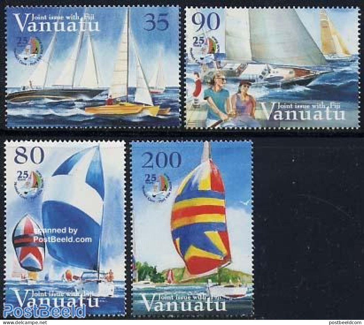 Vanuatu 2004 Musket Cove Yacht Race 4v, Mint NH, Sport - Transport - Various - Sailing - Ships And Boats - Joint Issues - Voile