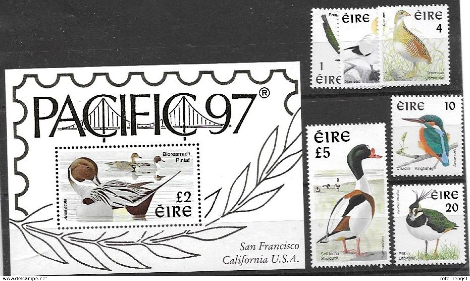 Ireland Sheet And Set Mnh ** 1997 Ducks Birds 29 Euros - Ungebraucht