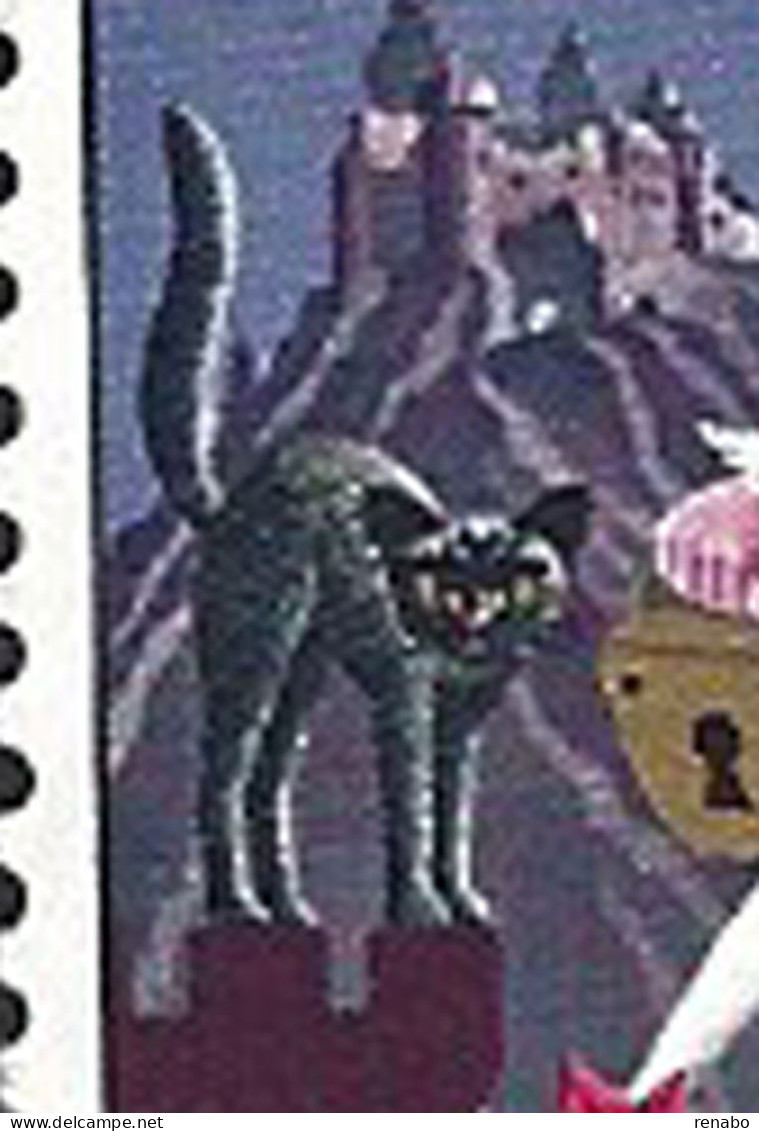 Luxembourg, Lussemburgo 1966; Fairy Tales With BLACK CAT . Complete Set. - Hauskatzen