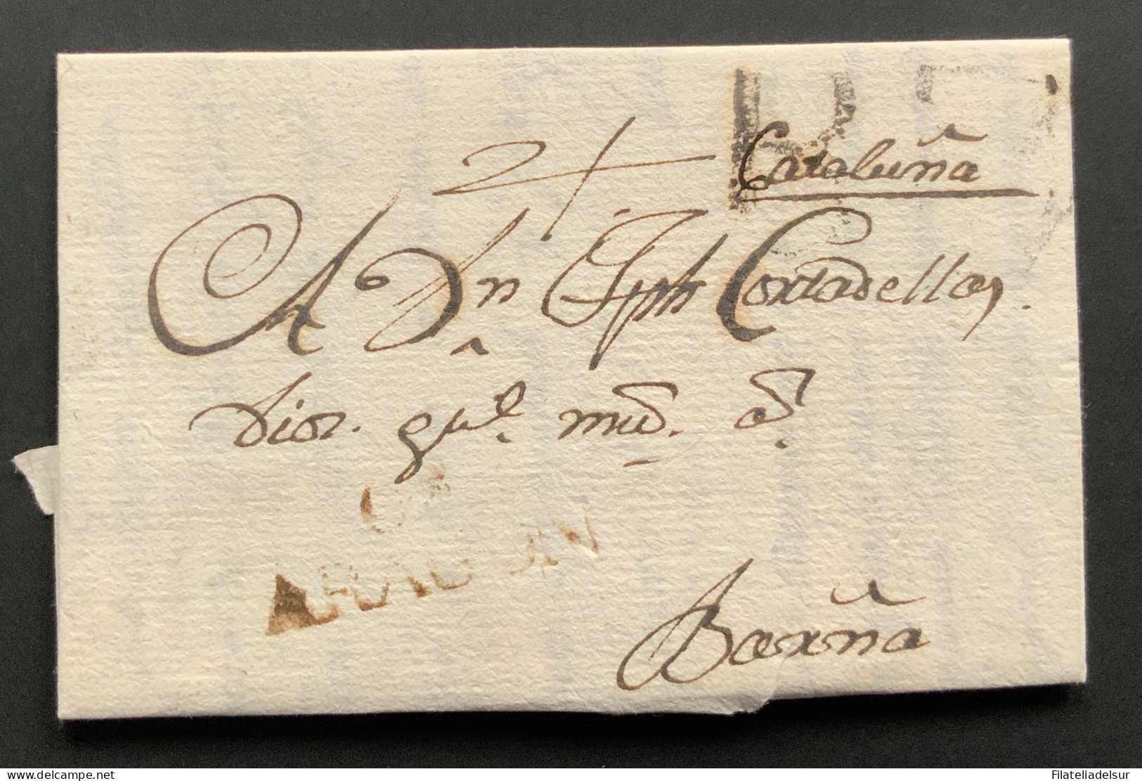 Caspe A Barcelona. 1805. Aragon - ...-1850 Prephilately