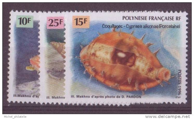 Polynésie - YT N° 503 à 505 ** - Neuf Sans Charnière - 1996 - Nuovi