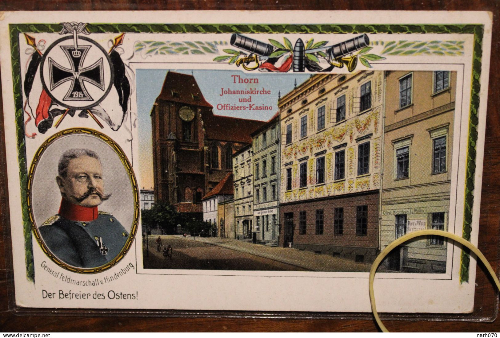 AK 1914 Cpa Gruss Aus Gruß Thorn Toruń Poland Litho Offiziers Kasino Hindenburg WK1 Johanniskirche - Westpreussen