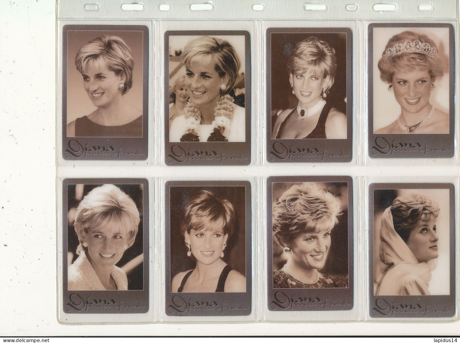 TE 46 / TELECARTE  LOT DE 8 - LADY DIANA - Cultural