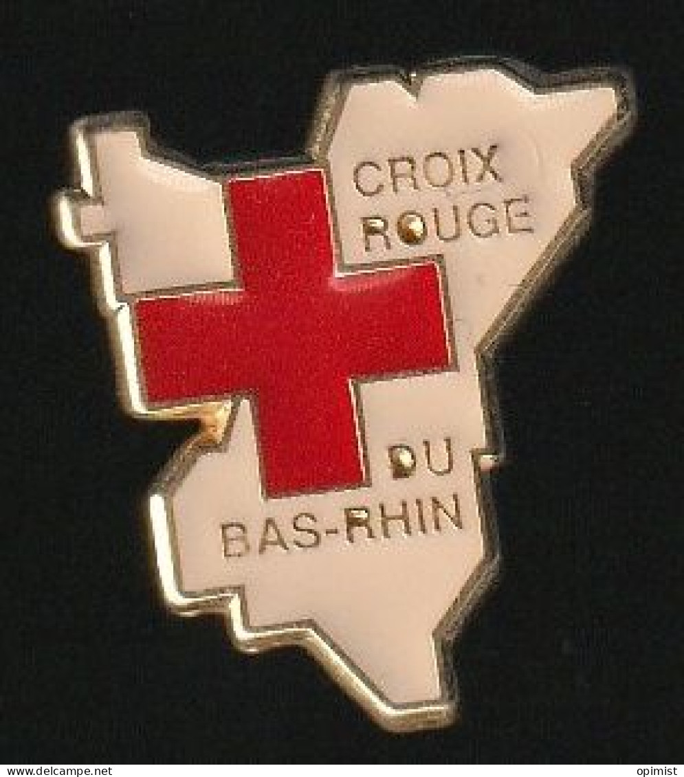 77596-Pin's-Crois Rouge Du Bas-Rhin. - Verenigingen