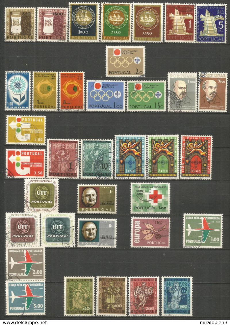 PORTUGAL COLECCION DE SELLOS USADOS DE LOS AÑOS 1930-1979