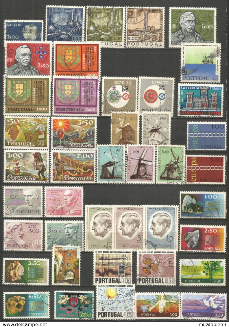 PORTUGAL COLECCION DE SELLOS USADOS DE LOS AÑOS 1930-1979