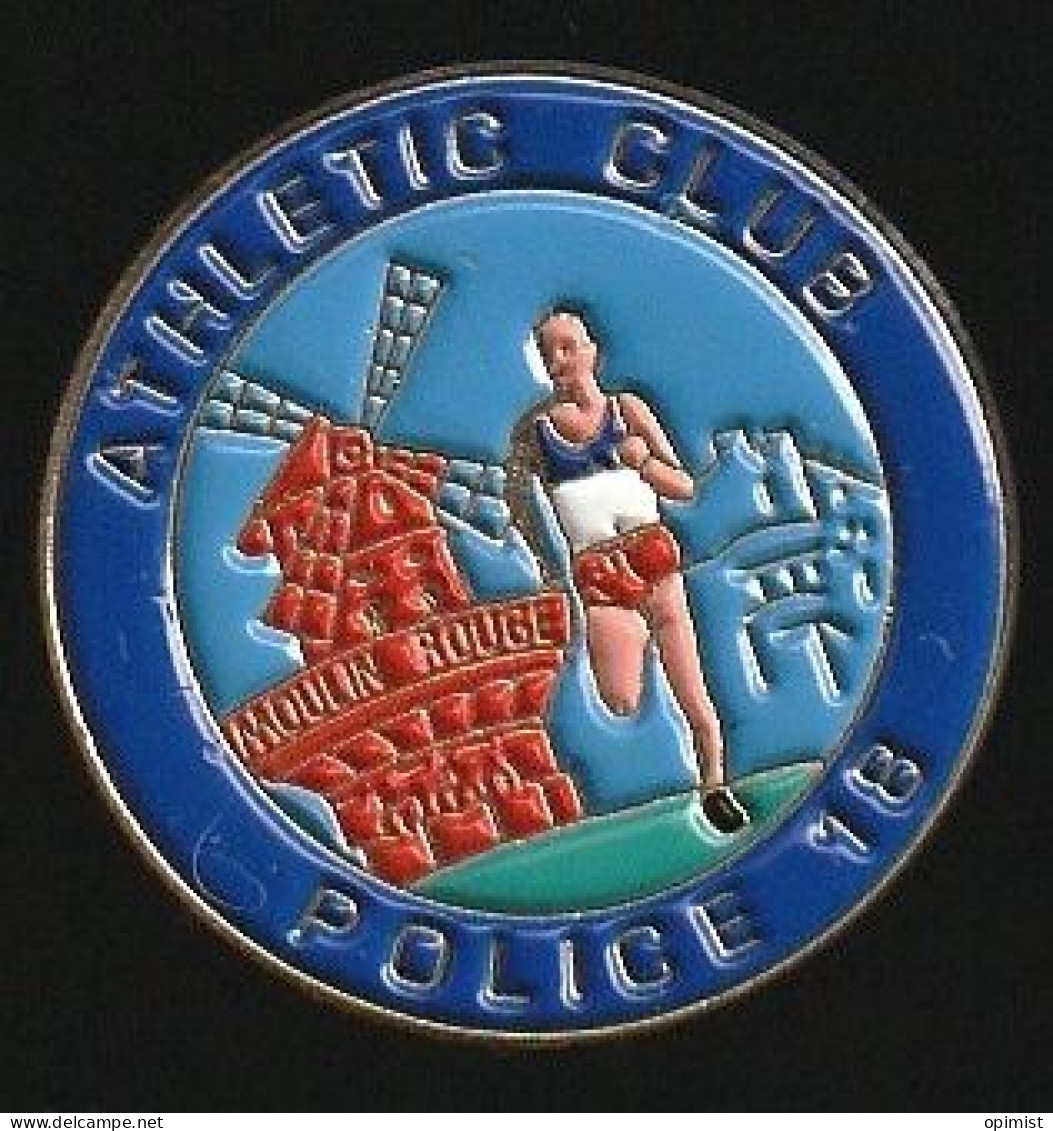 77599-Pin's-Athletic Club.Police.Pompiers.18.moulin Rouge.Paris. - Politie