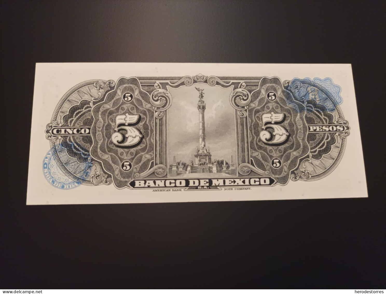 Billete México, 5 Pesos, Año 1969, UNC - México