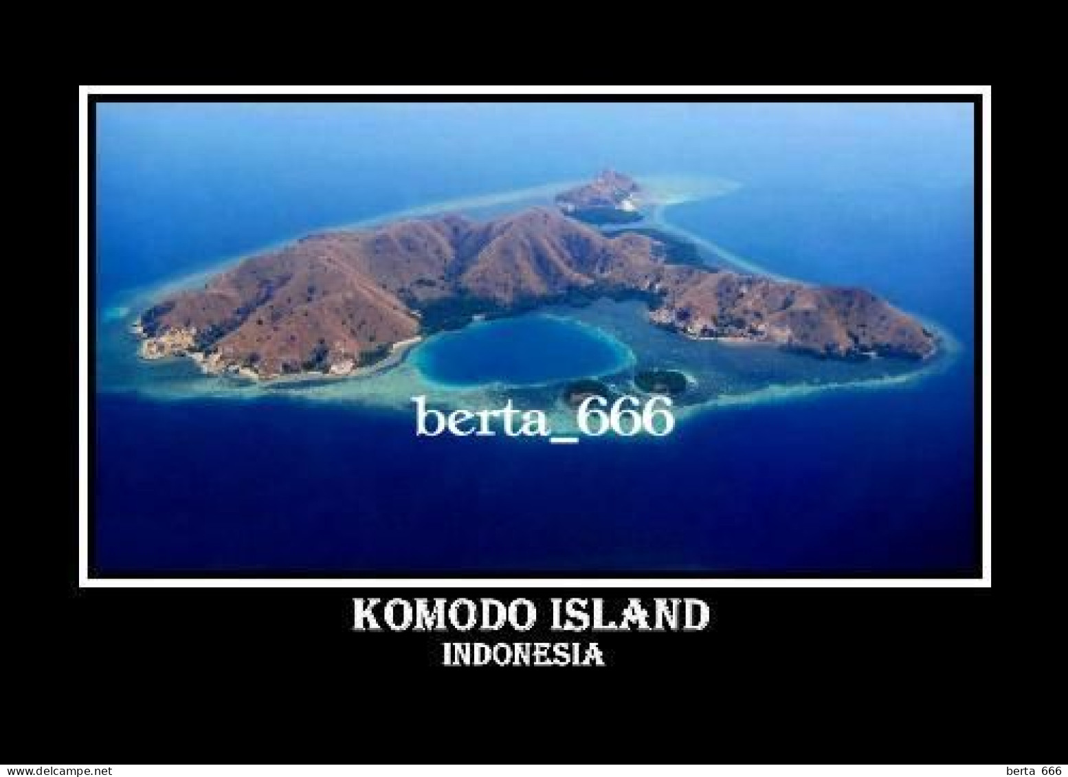 Indonesia Komodo Island Aerial View UNESCO New Postcard - Indonesië