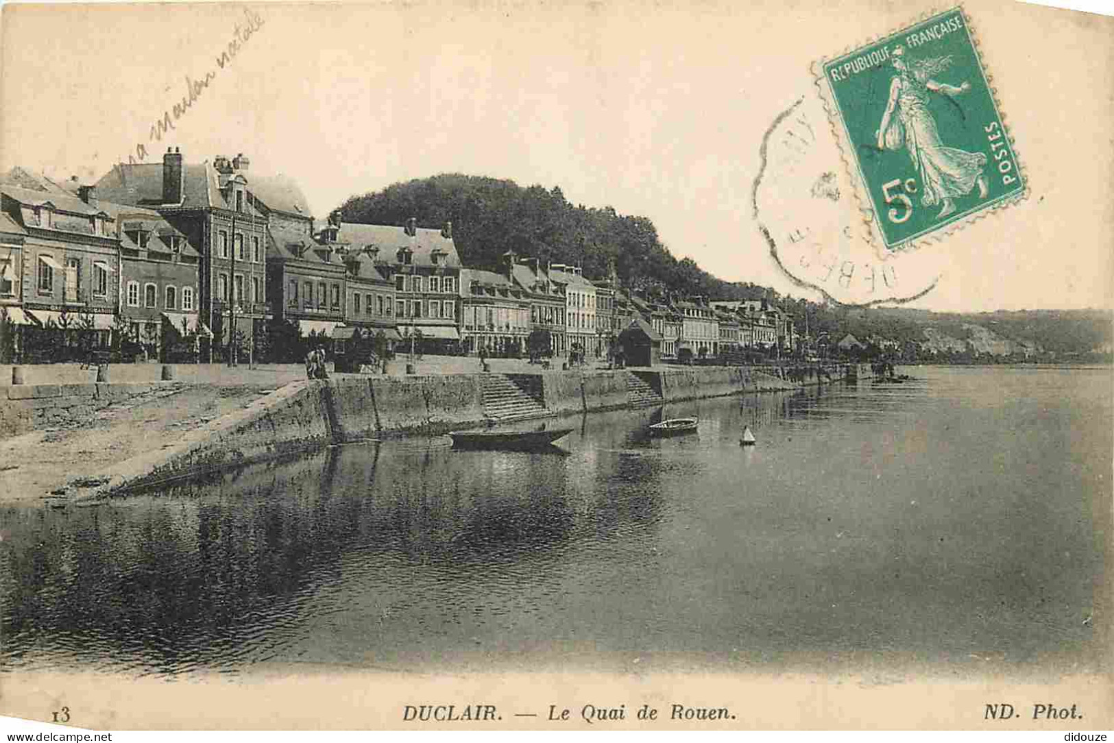 76 - Duclair - Le Quai De Rouen - CPA - Voir Scans Recto-Verso - Duclair