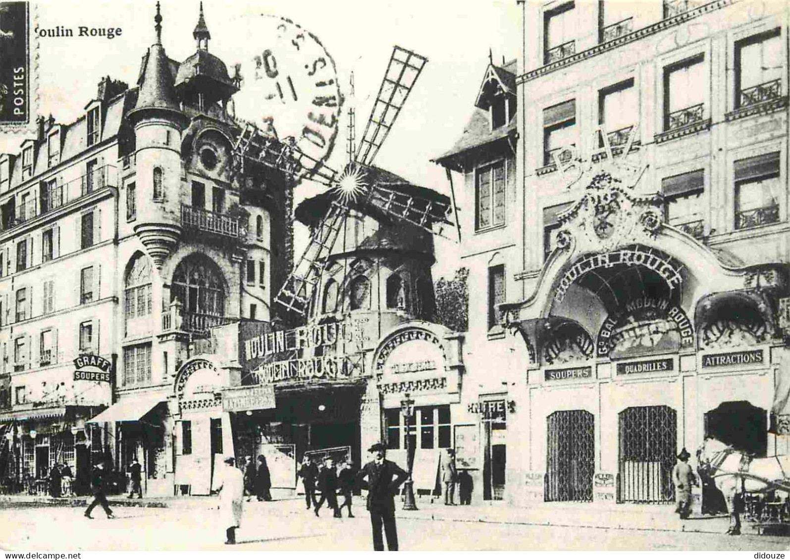 Reproduction CPA - 75 Paris - Le Moulin Rouge - Paris Passé Qui S'en Va - 57 - CPM - Carte Neuve - Voir Scans Recto-Vers - Zonder Classificatie