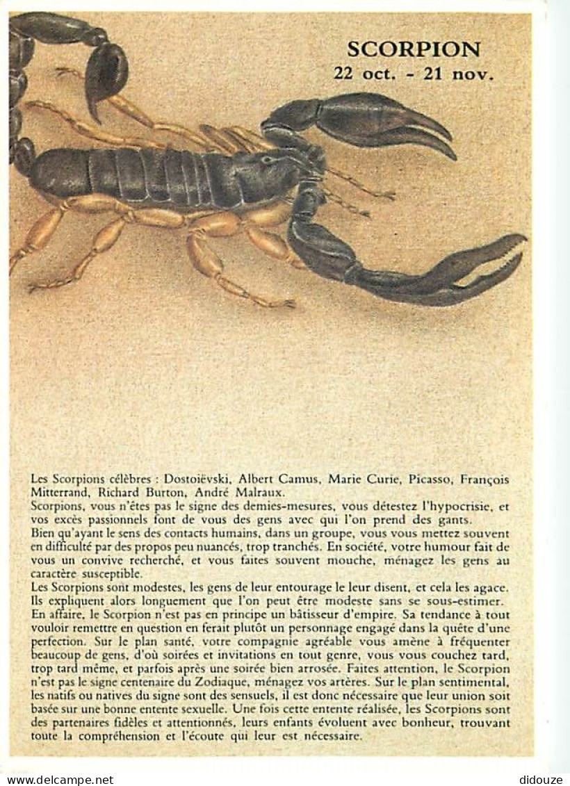 Astrologie - Scorpion - Illustration S Lazourenko - CPM - Carte Neuve - Voir Scans Recto-Verso - Astrología