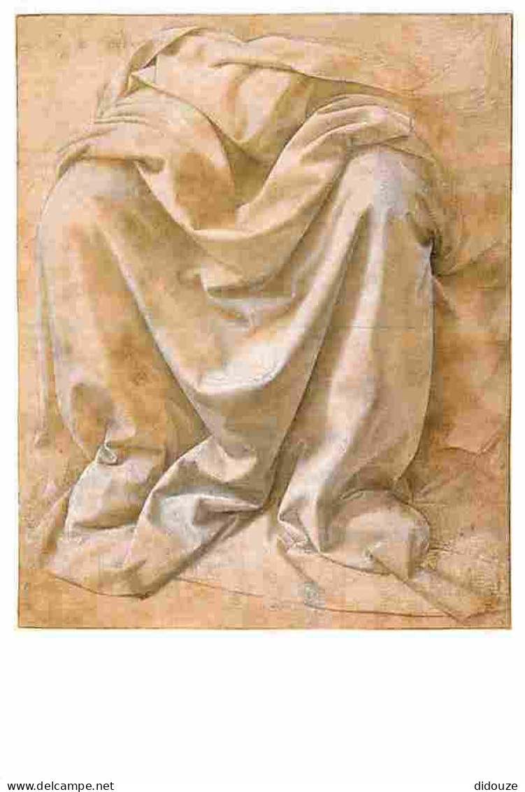 Art - Peinture - Lorenzo Di Credi - Study Of Drapery For A Seated Figure - CPM - Voir Scans Recto-Verso - Peintures & Tableaux