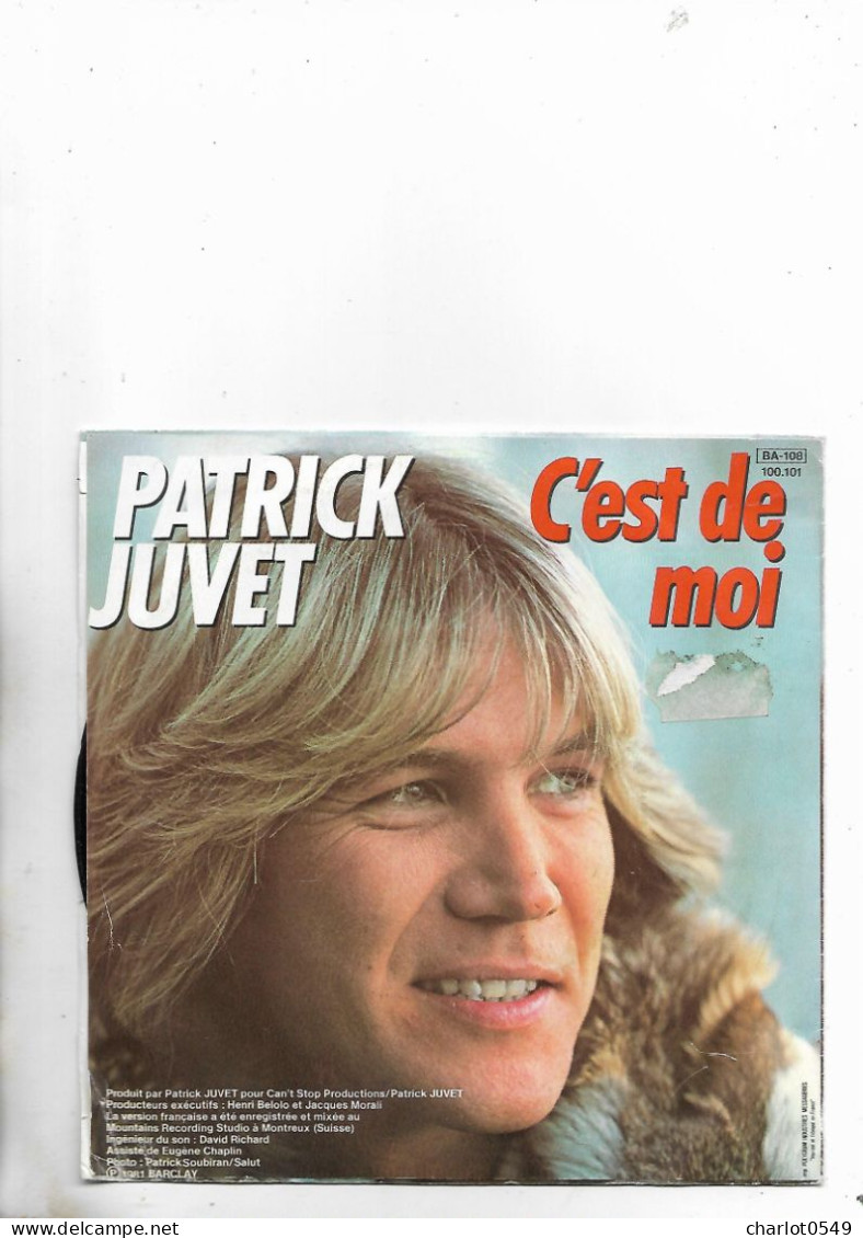 2 Titres Patrick Juvet - Andere & Zonder Classificatie