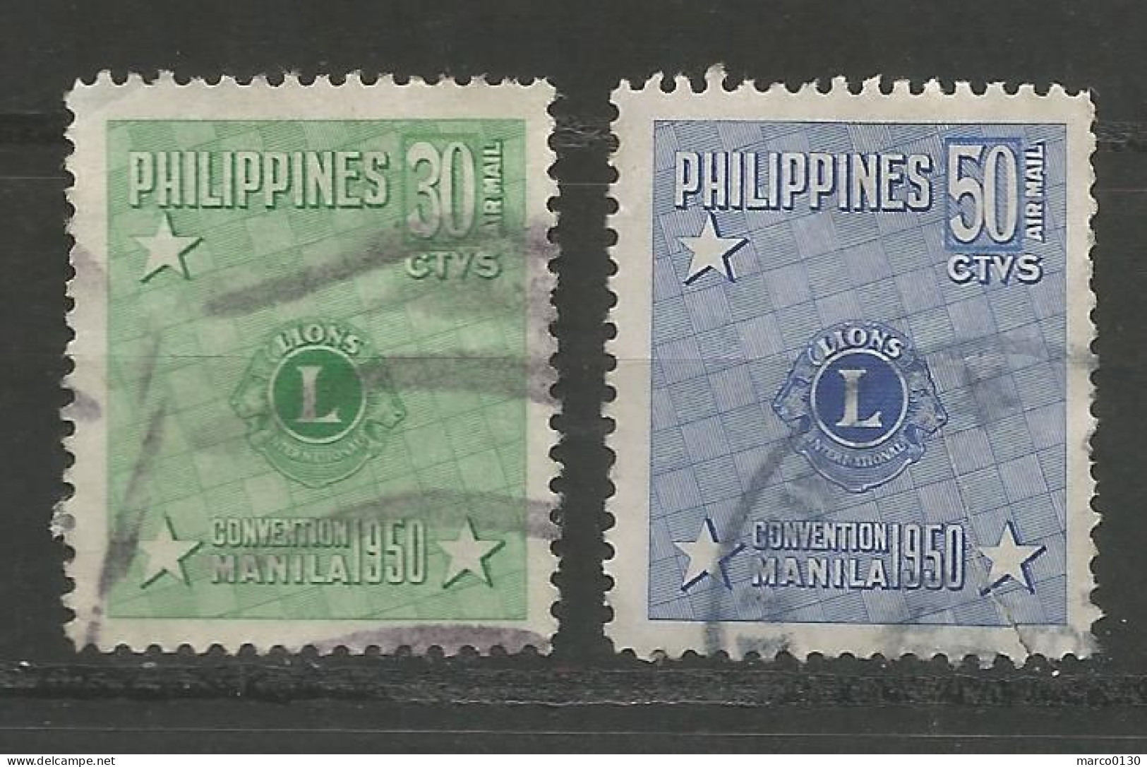 PHILIPPINES / POSTE AERIENNE N° 44 + N° 45 OBLITERE - Philippines