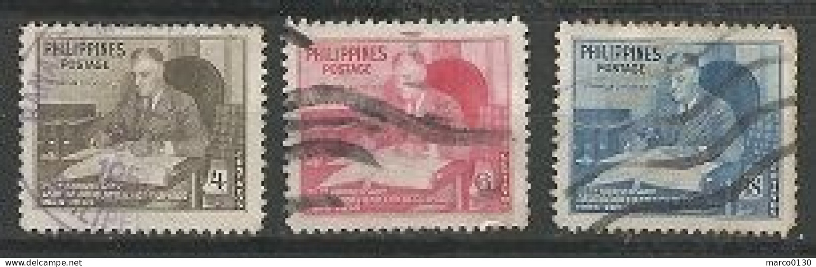 PHILIPPINES N° 363 + N° 364 + N° 365 OBLITERE - Filippine