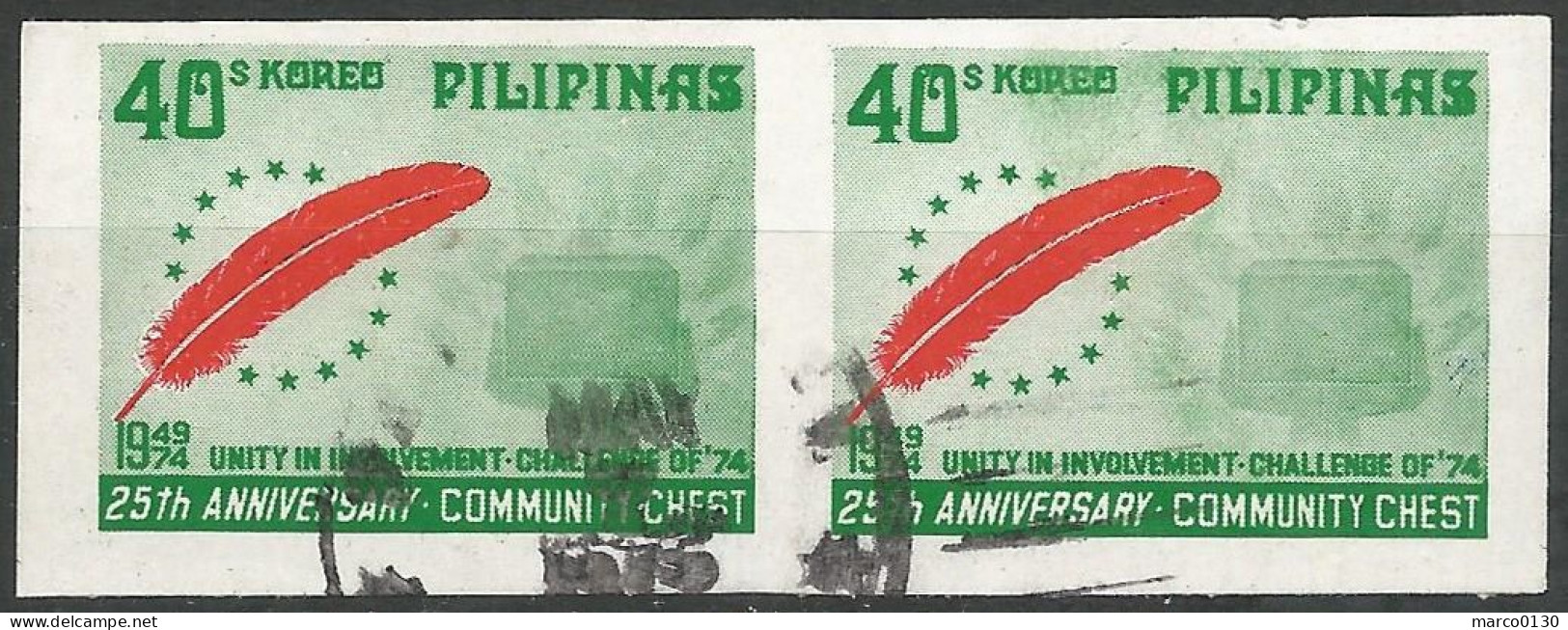 PHILIPPINES N° 961a X 2 OBLITERE - Filippine