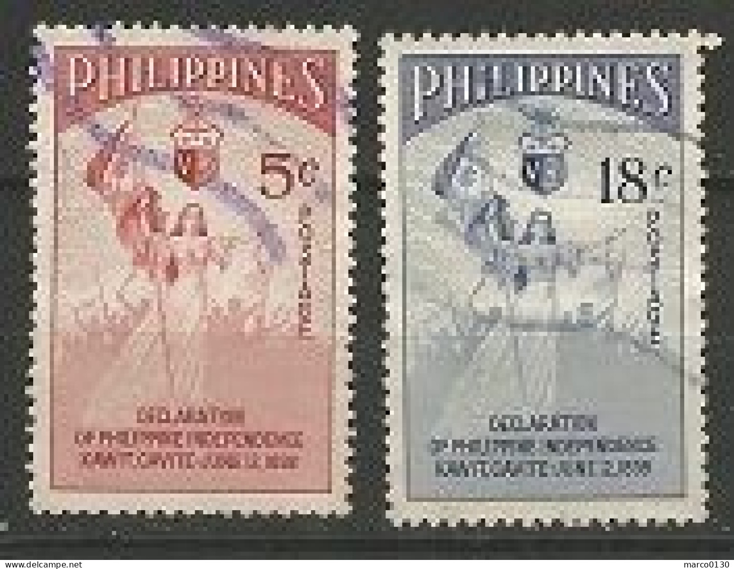 PHILIPPINES N° 427  + N° 428 OBLITERE - Filipinas