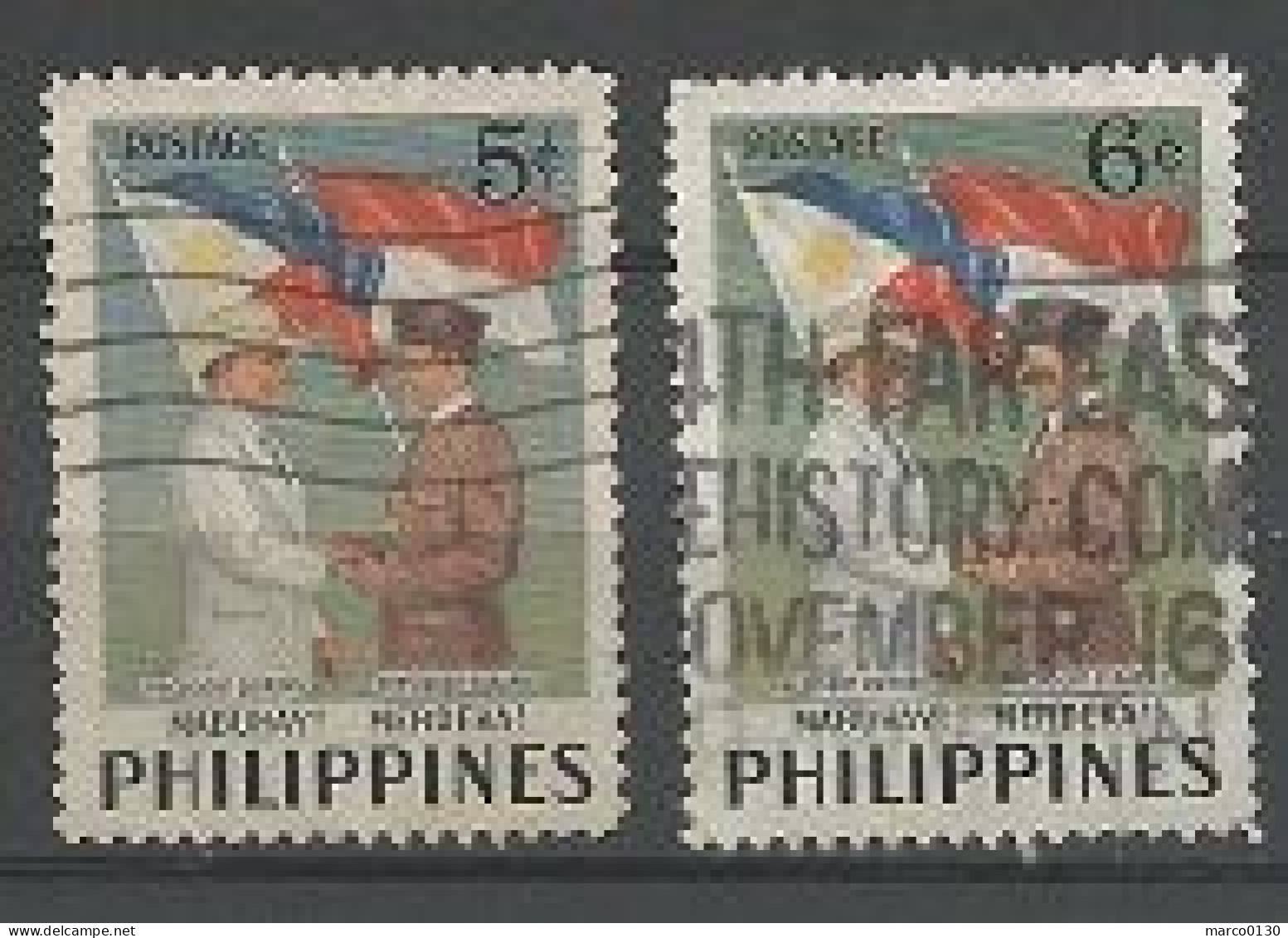 PHILIPPINES N° 412 + N° 413 OBLITERE - Filipinas