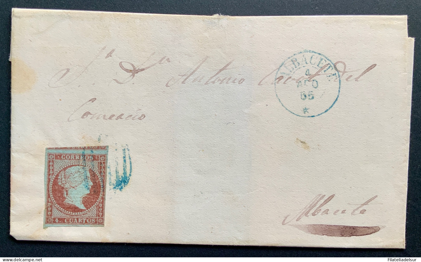 España Albacete 1855 - Storia Postale