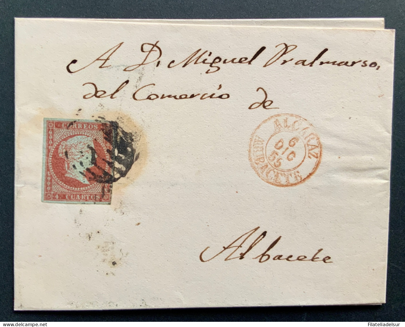 España Albacete 1855 - Brieven En Documenten
