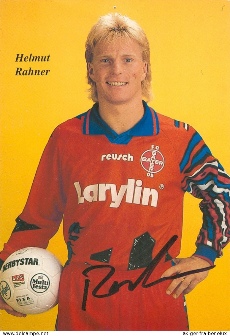 Fußball-Autogrammkarte AK Helmut Rahner FC Bayer 05 Uerdingen 94-95 KFC Weingarts Kunreuth Kilmarnock 1.Nürnberg Münster - Autographes