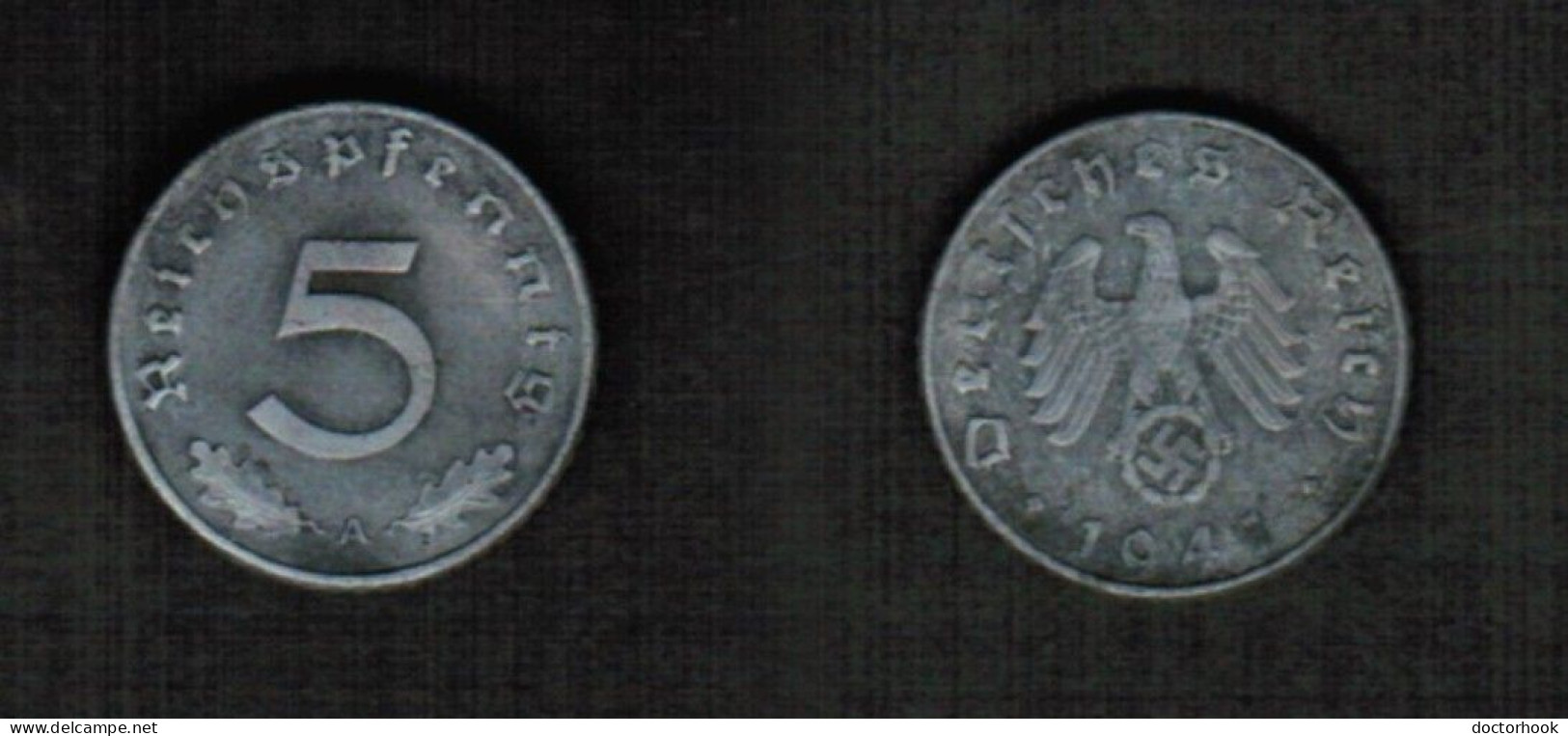 GERMANY   5 REICHSPFENNIG 1941 A (KM # 100) #7795 - 5 Reichspfennig