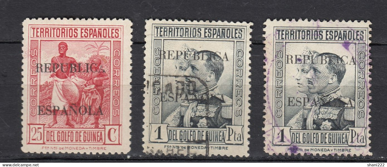 Spanish Guinea 1931 Definitives - 3 Values (e-797) - Guinea Espagnole