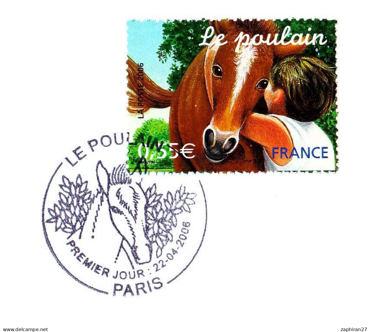 CAT CHEVAUX : LE POULAIN (22-4-2006)  #566# - Paarden