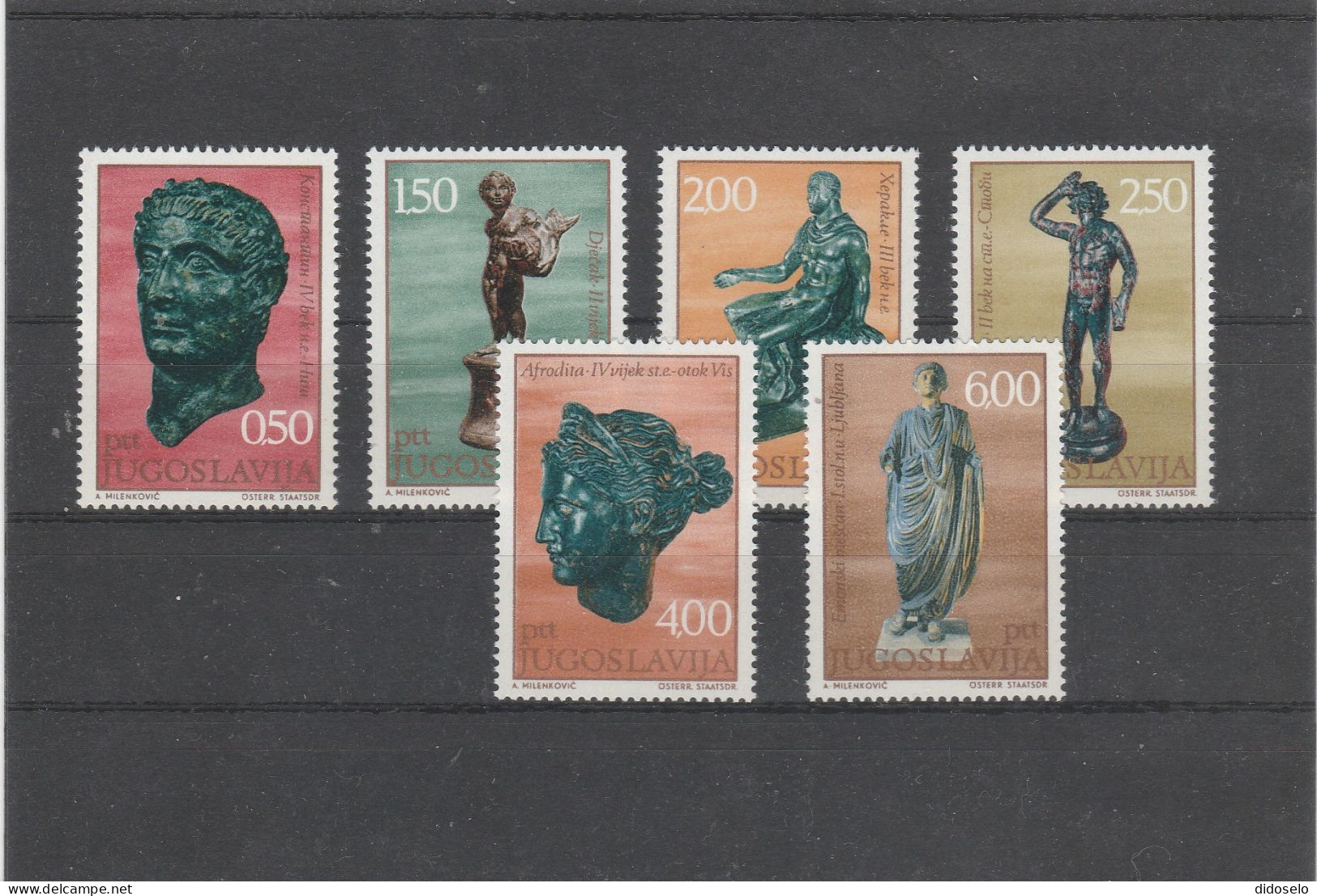 Yugoslavia - 1971 - Sculpture / Art / Set - MNH(**) - Sculpture