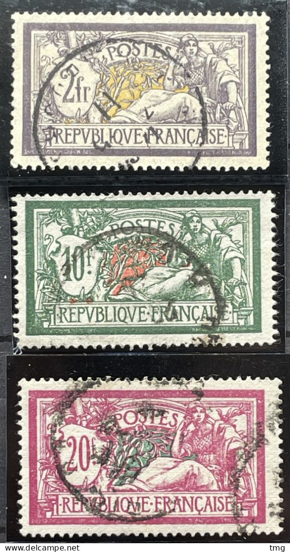 YT 119-123, 143-145, 206-208, 240 TOUS Les Merson (non Surchargé) (côte 174,50 €) France – Aff - 1900-27 Merson