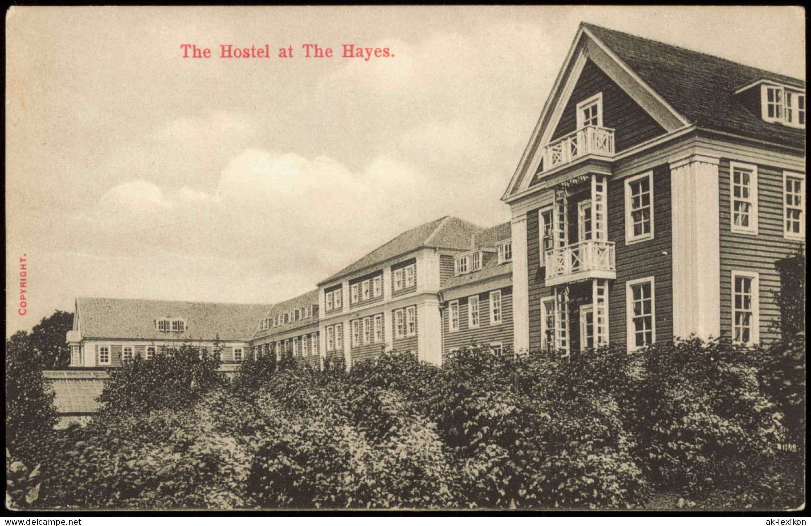 Ansichtskarte  The Hostel At The Hayes. 1912 - Da Identificare