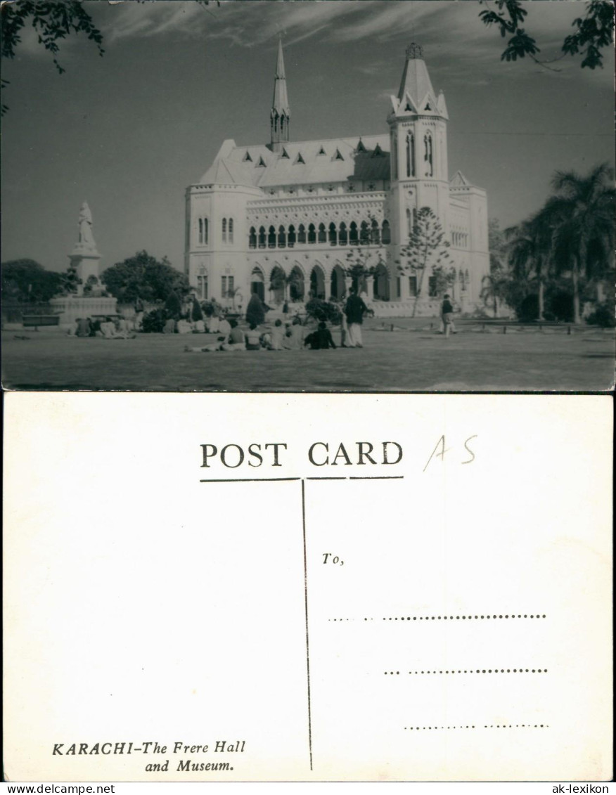 Postcard Karatschi (Karachi) The Frere Hall And Museum. Pakistan 1956 - Pakistán