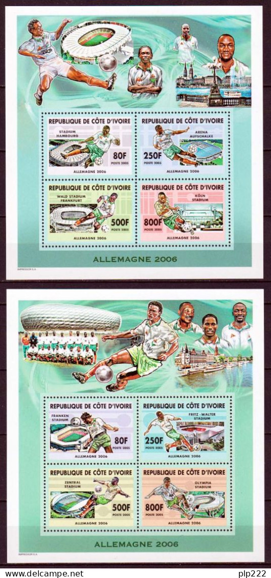 Costa D'Avorio 2006 Football 2 S/S **/MNH VF - Côte D'Ivoire (1960-...)