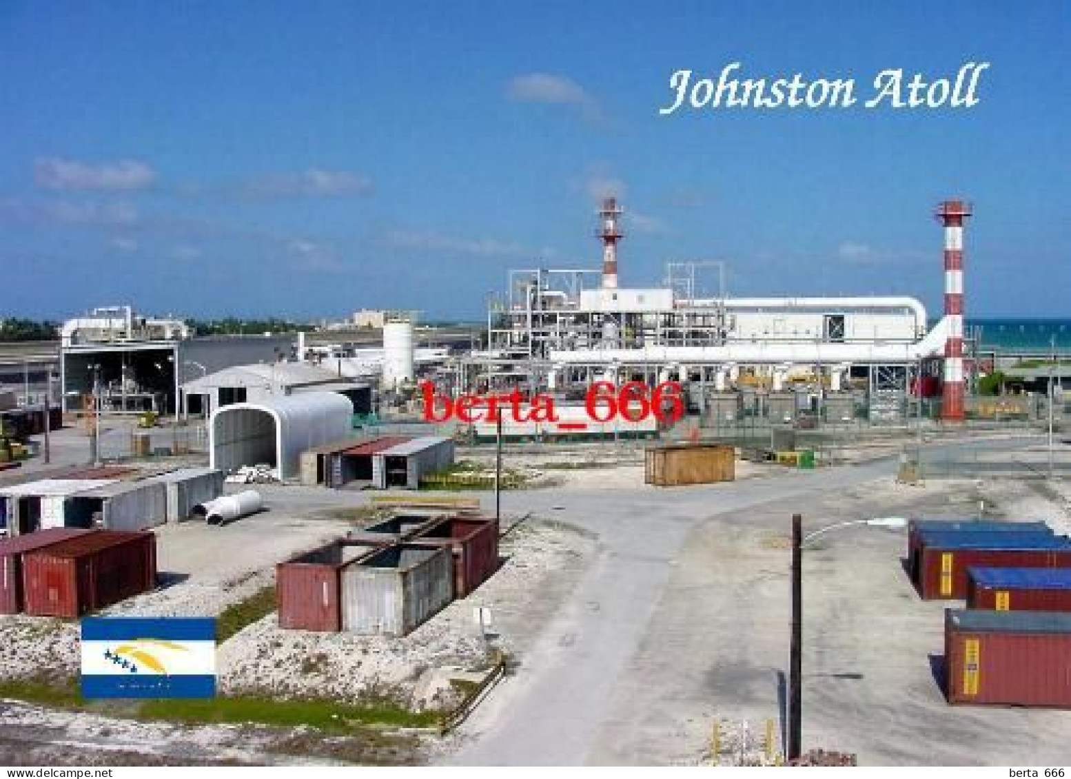 United States Johnston Atoll JACADS Building New Postcard - Altri & Non Classificati