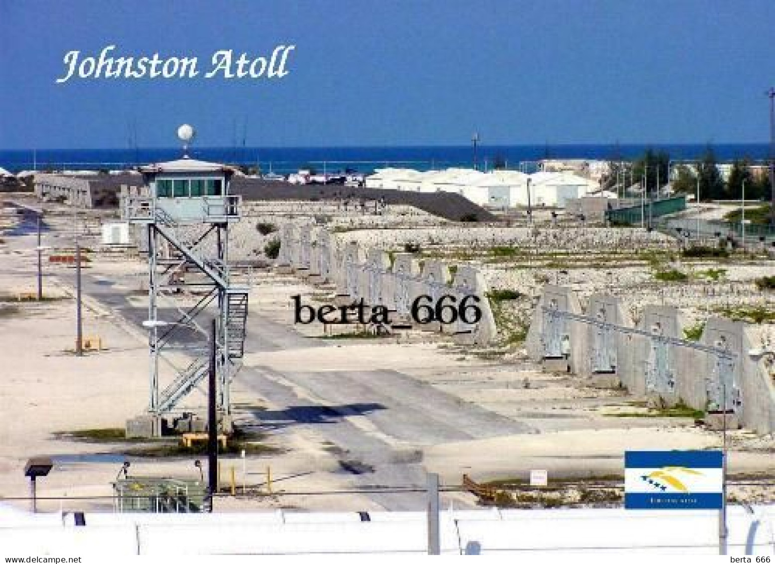 United States Johnston Atoll Bunkers New Postcard - Autres & Non Classés