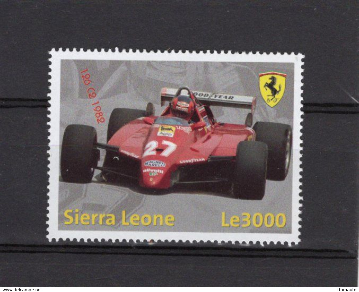 Sierra Leone   -  Ferrari Grand Prix F1 Cars  -  126 C2 (1982)   -  1v Timbre Neuf/Mint/MNH - Automobile