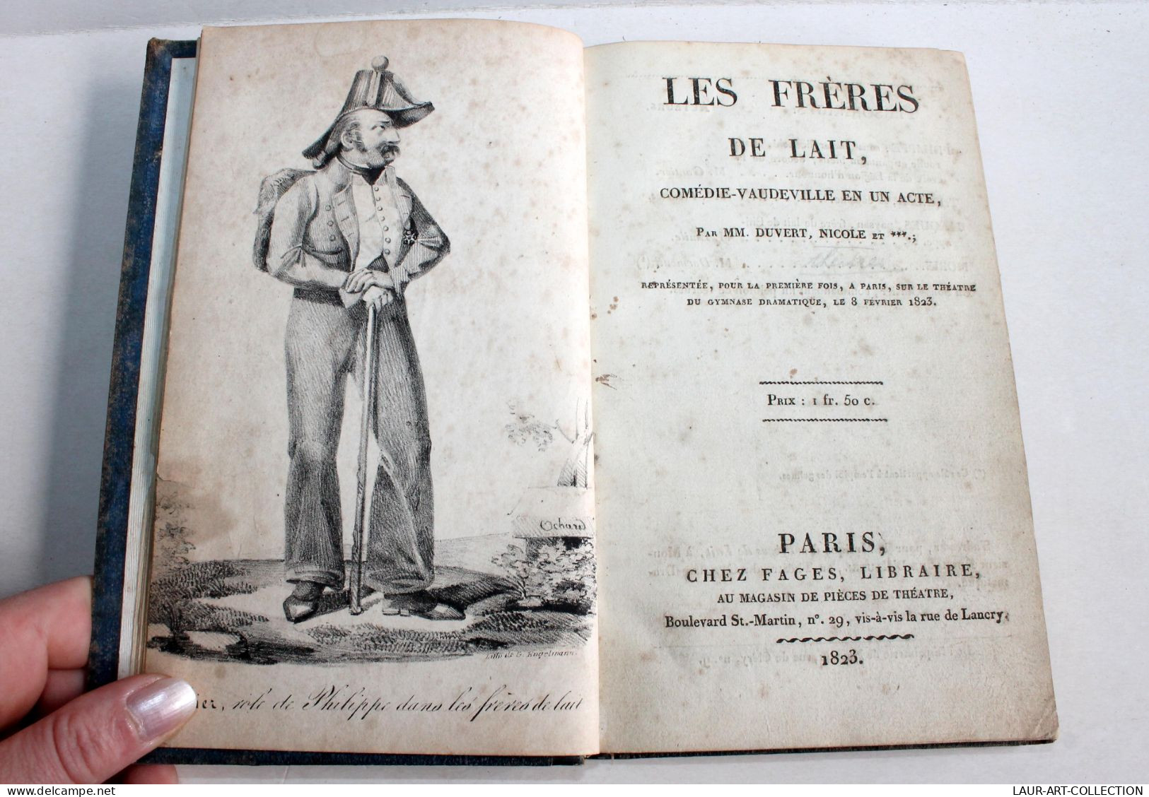 RARE THEATRE XIXe, 5 COMEDIE VAUDEVILLE Par DUVERT Et NICOLE, FRERES DE LAIT... / ANCIEN LIVRE XIXe SIECLE (1803.68) - Französische Autoren