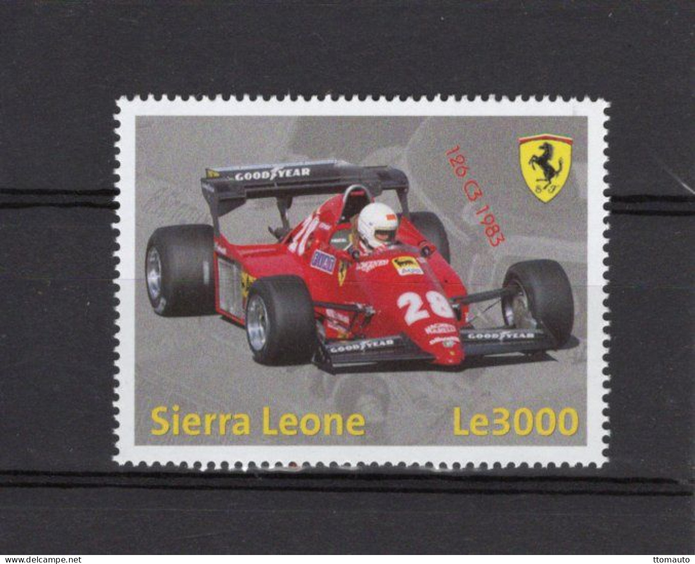 Sierra Leone   -  Ferrari Grand Prix F1 Cars  -  126 C3 (1983)   -  1v Timbre Neuf/Mint/MNH - Automobilismo