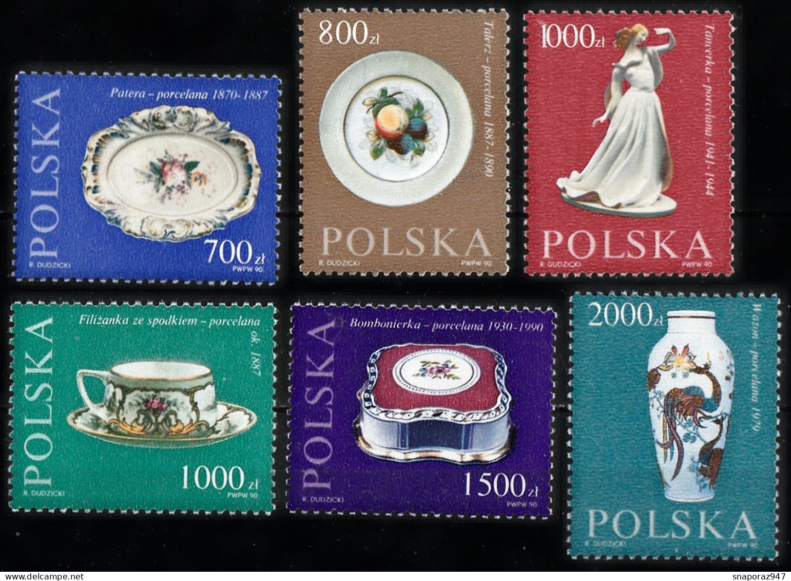 1990 Polonia Porcelain Set MNH** Tr158 - Porcellana