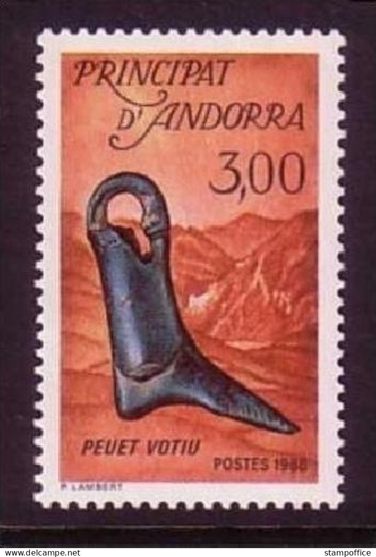 ANDORRA FRANZÖSISCH MI-NR. 388 POSTFRISCH(MINT) KULTURERBE 1988 METALLFUSS - Nuevos