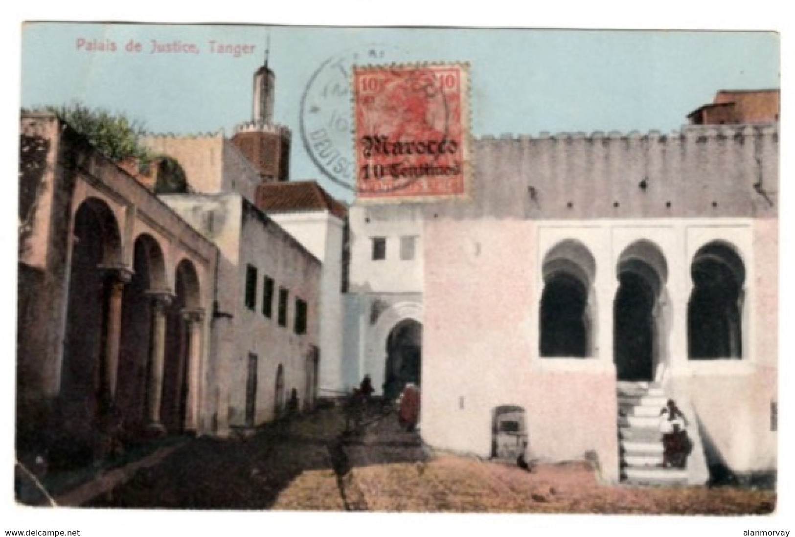 Morocco / German Offices - November 16, 1910 Tanger Picture Postcard To Switzerland - Verzamelingen & Kavels