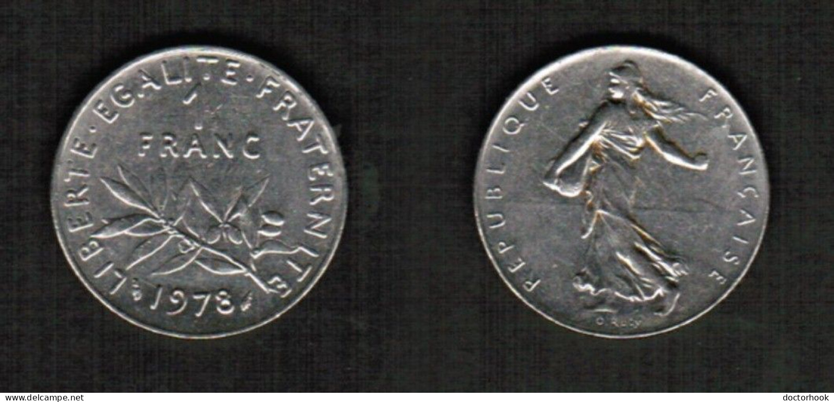 FRANCE   1 FRANC 1978 (KM # 925.1) #7812 - 1 Franc