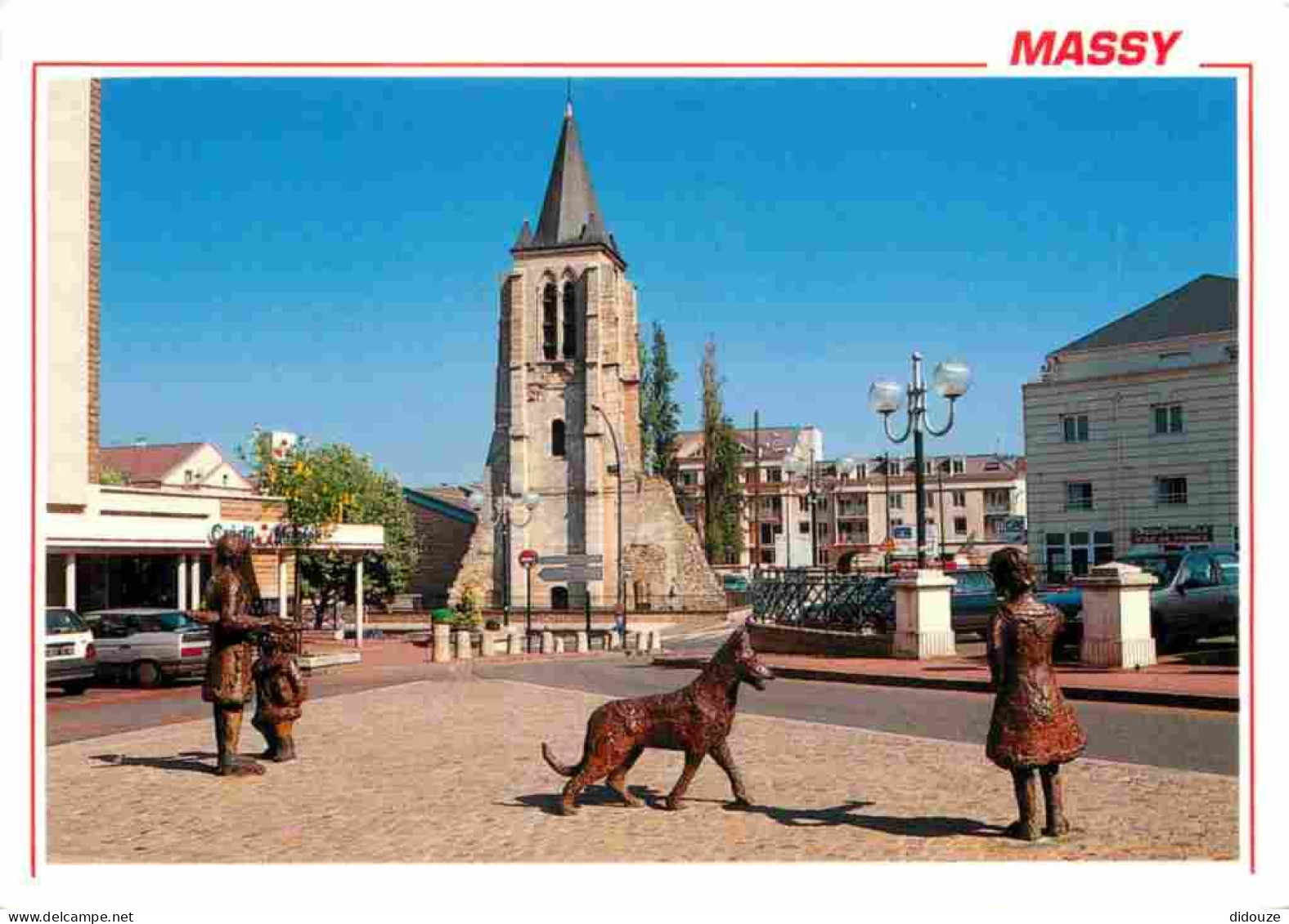 91 - Massy - Ancien Clocher Du XIIIe Siècle - Banque Crédit Mutuel - Eglise - Statues - CPM - Carte Neuve - Voir Scans R - Massy