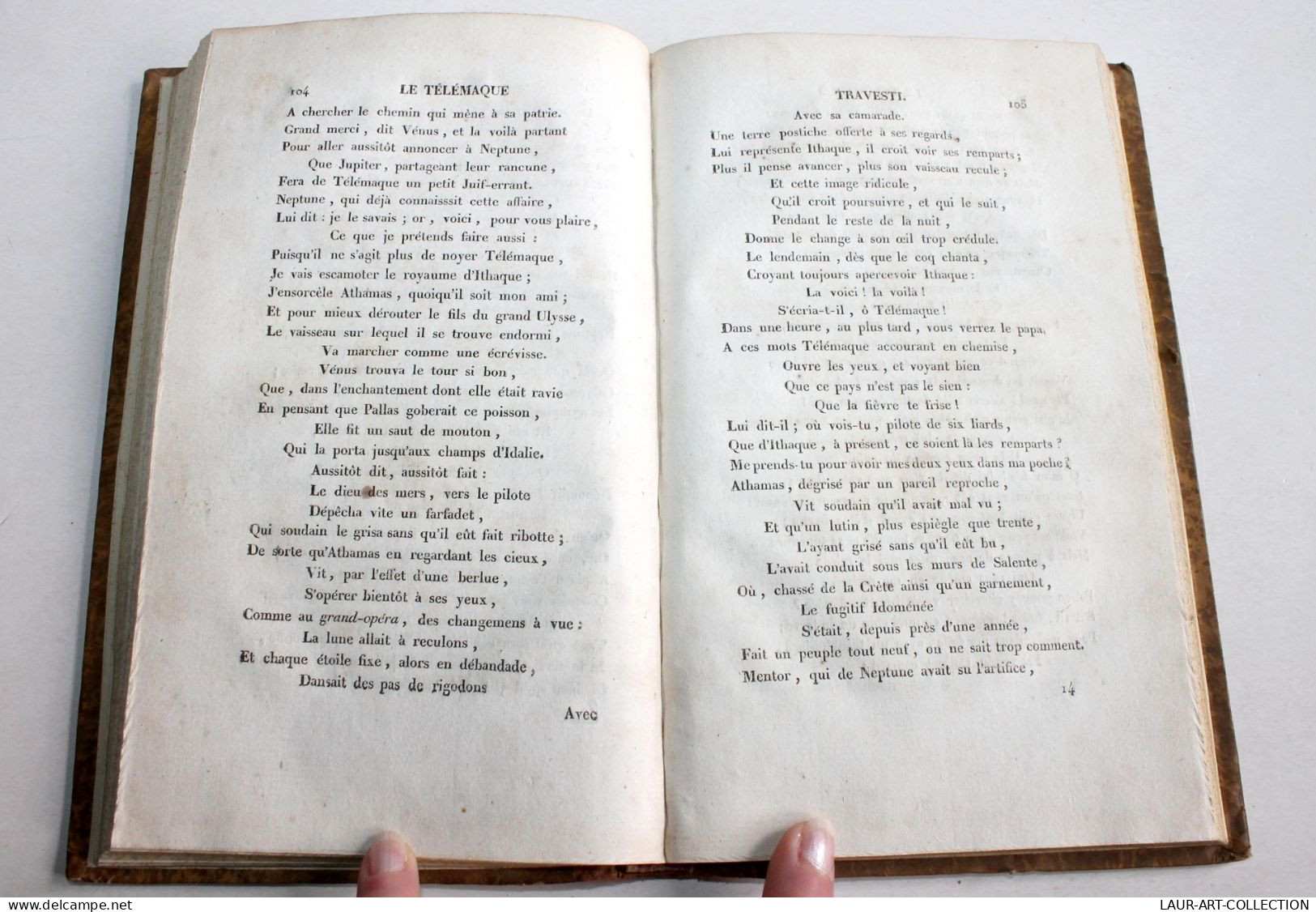 TELEMAQUE TRAVESTI POEME HEROI-COMIQUE EN VERS LIBRE Par PARIGOT 2e EDITION 1823 / ANCIEN LIVRE XIXe SIECLE (1803.79) - Autori Francesi